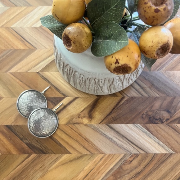 Silpada Jewelry - Hand-etched Asian Dragon Oxidized Sterling Silver Earrings